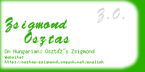 zsigmond osztas business card